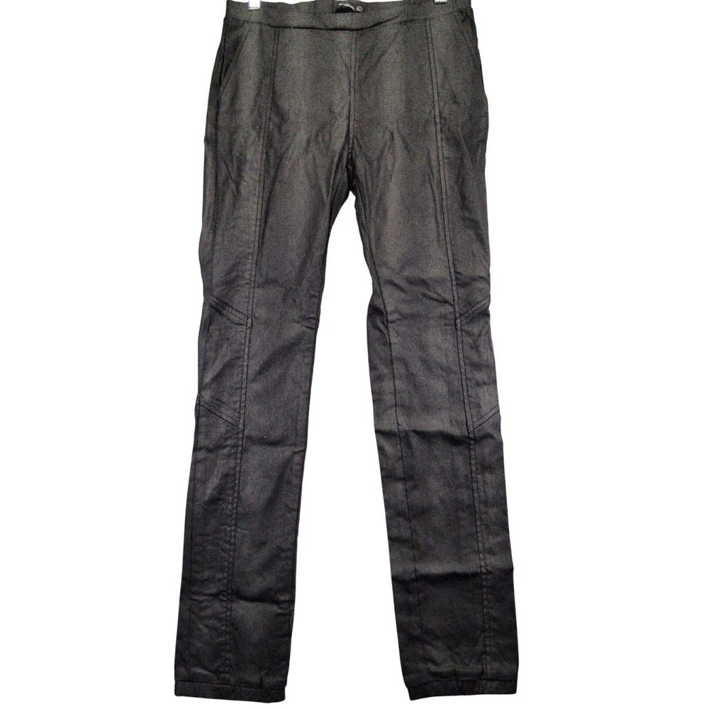 Mindcode Viscose Blend Skinny Pants Black Stretch Waist